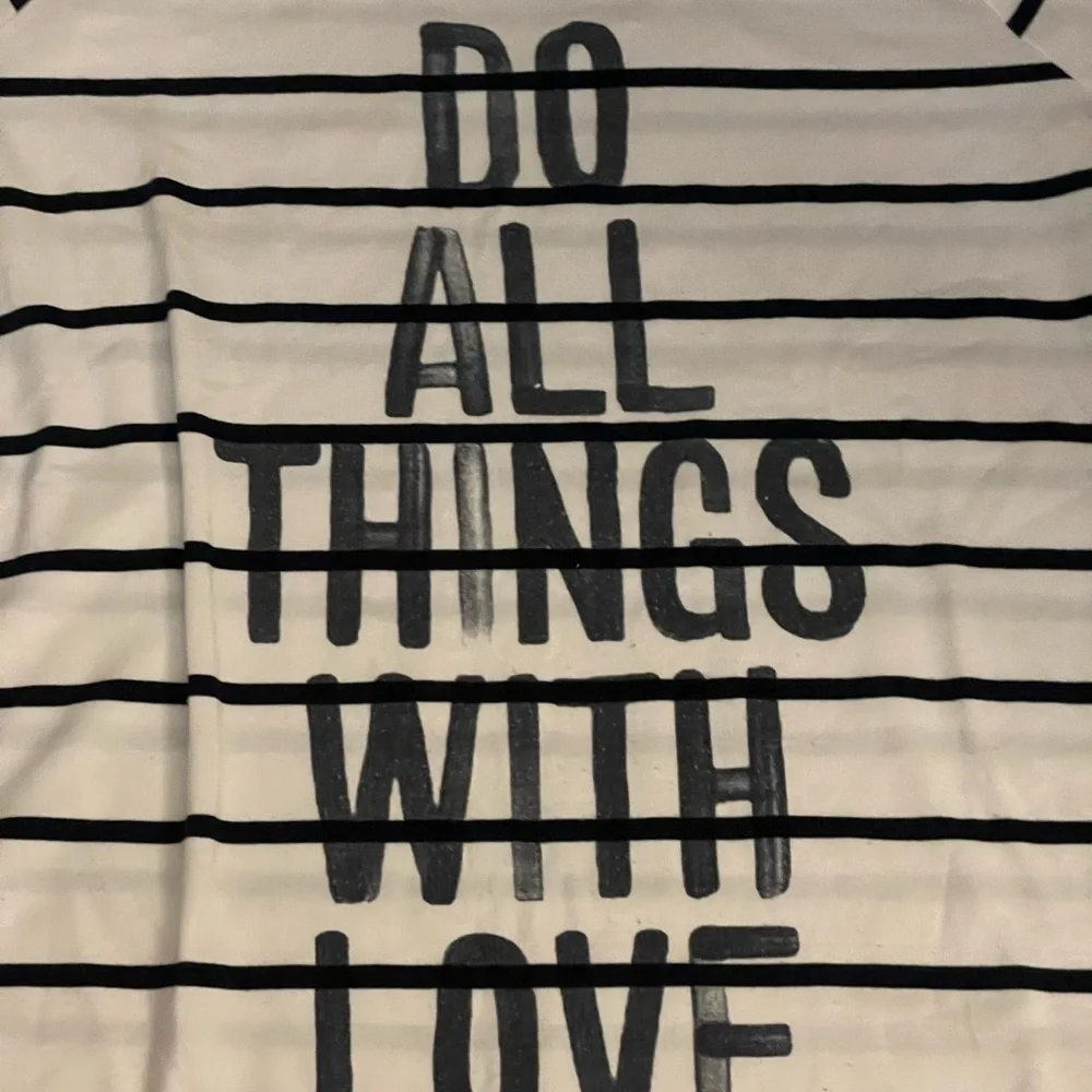 🚨 SOLD 🚨Vanilla Sugar stripe Tee Shirt Blue Black White size XL Do All Things - Picture 11 of 11
